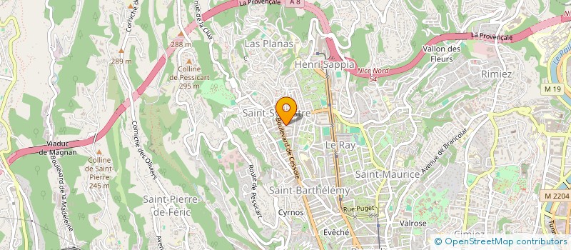 localisation de l'entreprise ATELIER OUVERT  NICE