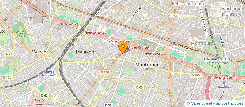 localisation de l'entreprise ATELIER OZ  MONTROUGE