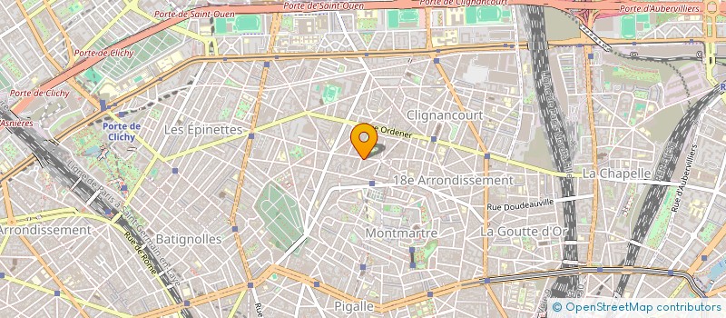 localisation de l'entreprise ATELIER P1 à PARIS
