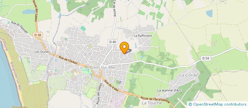 localisation de l'entreprise ATELIER PALEM à BREM-SUR-MER