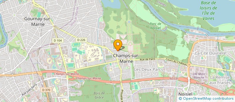 localisation de l'entreprise ATELIER PARC PRIVE , INGENIERIE CONSEILS ET CONCERTATION POUR L'HABITAT ET LES COPROPRIETES  CHAMPS-SUR-MARNE