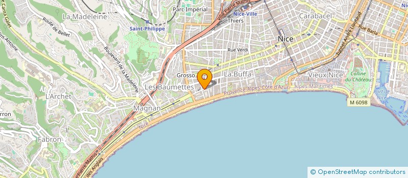 localisation de l'entreprise ATELIER PATRICE CLAVEL à NICE
