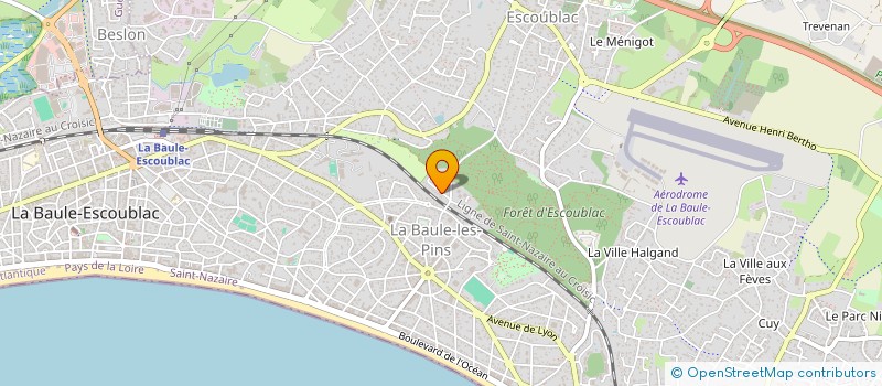 localisation de l'entreprise ATELIER PAUL EDOUARD  LA BAULE-ESCOUBLAC