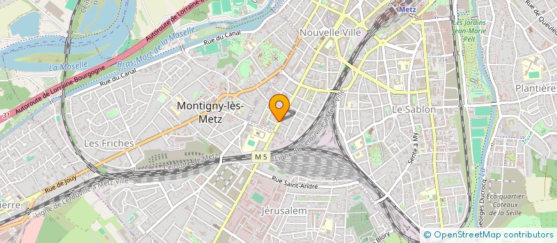 localisation de l'entreprise ATELIER PAUL NOLTET  METZ