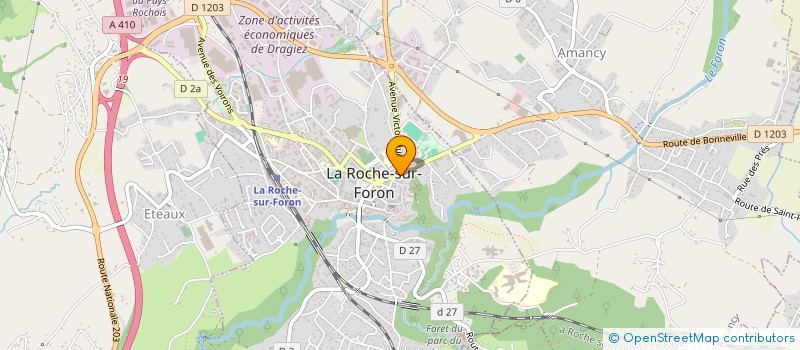 localisation de l'entreprise ATELIER PAYSAGER à LA ROCHE-SUR-FORON