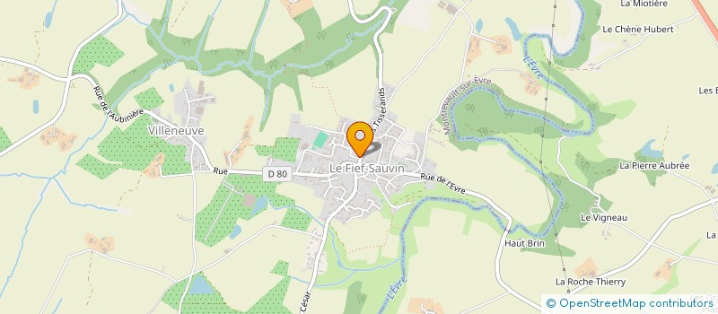 localisation de l'entreprise ATELIER PEAU à BEAUPREAU-EN-MAUGES