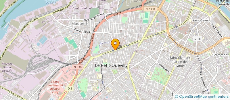 localisation de l'entreprise ATELIER PEDAGOG PERSONNALISE RIVE GAUCHE à LE PETIT-QUEVILLY