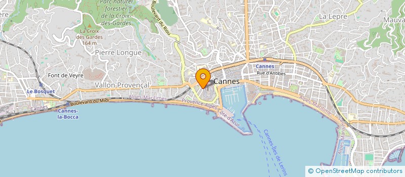 localisation de l'entreprise ATELIER PELLETIER à CANNES