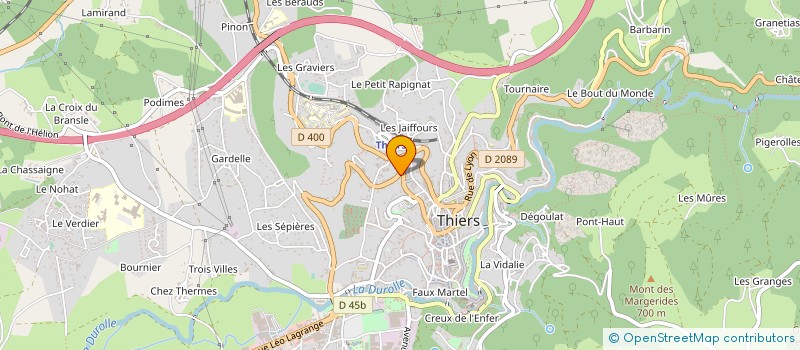 localisation de l'entreprise ATELIER PERCEVAL à THIERS