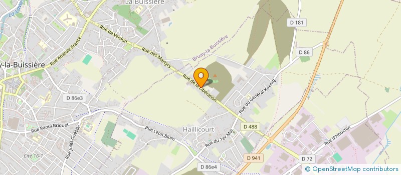 localisation de l'entreprise ATELIER PERSO  HAILLICOURT