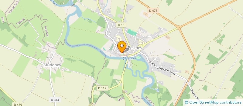 localisation de l'entreprise ATELIER PESMOIS  PESMES