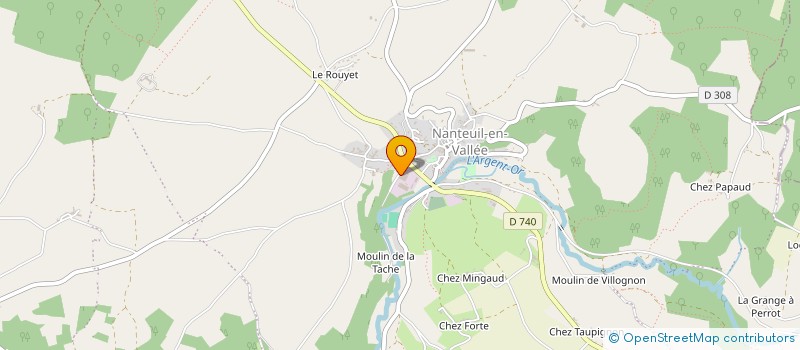 localisation de l'entreprise ATELIER PHILIPPE BALUTEAU à NANTEUIL-EN-VALLEE