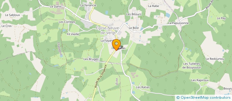localisation de l'entreprise ATELIER PHOENIX 24 à EGLISE-NEUVE-DE-VERGT