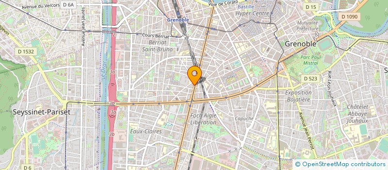 localisation de l'entreprise ATELIER PHOTOGRAPHIQUE 38 à GRENOBLE