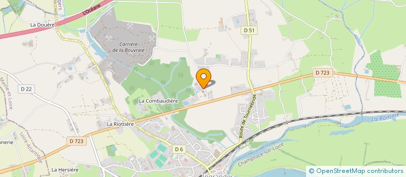 localisation de l'entreprise ATELIER PIERRE ANJOU  INGRANDES-LE-FRESNE-SUR-LOIRE