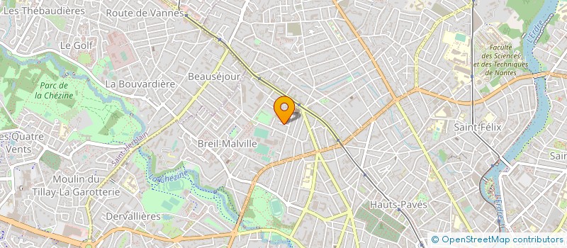 localisation de l'entreprise ATELIER PIERRICK RAGOT à NANTES