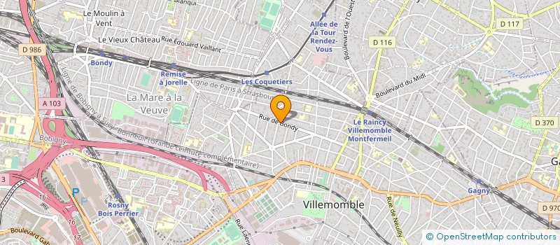 localisation de l'entreprise ATELIER PIETRA à VILLEMOMBLE