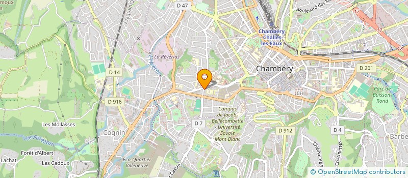 localisation de l'entreprise ATELIER PLACE à CHAMBERY
