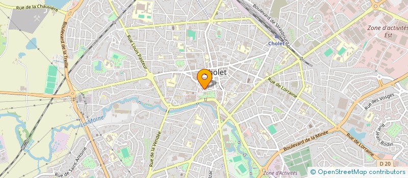 localisation de l'entreprise ATELIER PLATRERIE CARRELAGE à CHOLET