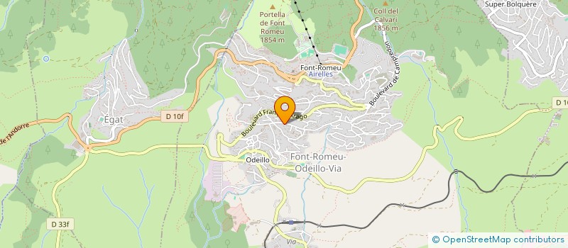 localisation de l'entreprise ATELIER PLUME AZUR à FONT-ROMEU-ODEILLO-VIA