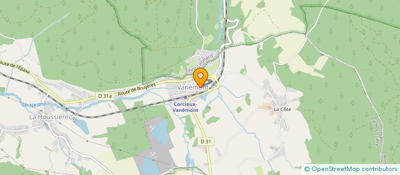 localisation de l'entreprise ATELIER POIROT  LA HOUSSIERE