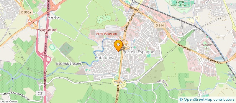 localisation de l'entreprise ATELIER POKE  PERPIGNAN