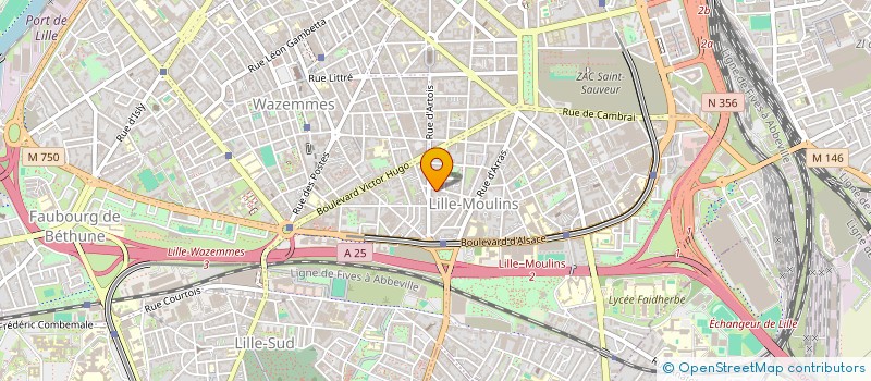 localisation de l'entreprise ATELIER POLETTI-WABLE à LILLE