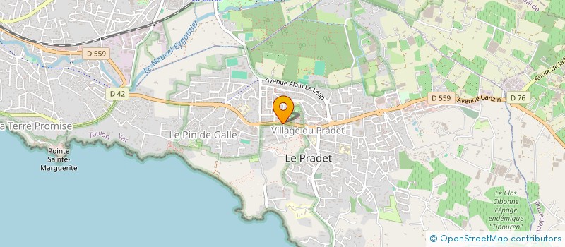 localisation de l'entreprise ATELIER POLYPHONIQUE 83  LE PRADET