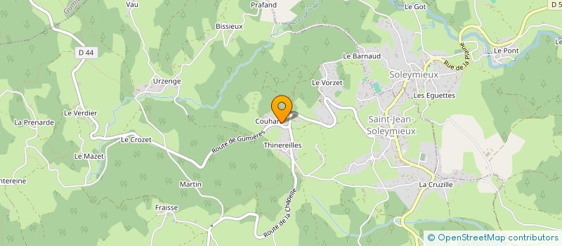 localisation de l'entreprise ATELIER POMMIER  SAINT-JEAN-SOLEYMIEUX