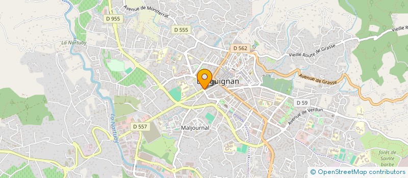 localisation de l'entreprise ATELIER PONCHON  DRAGUIGNAN