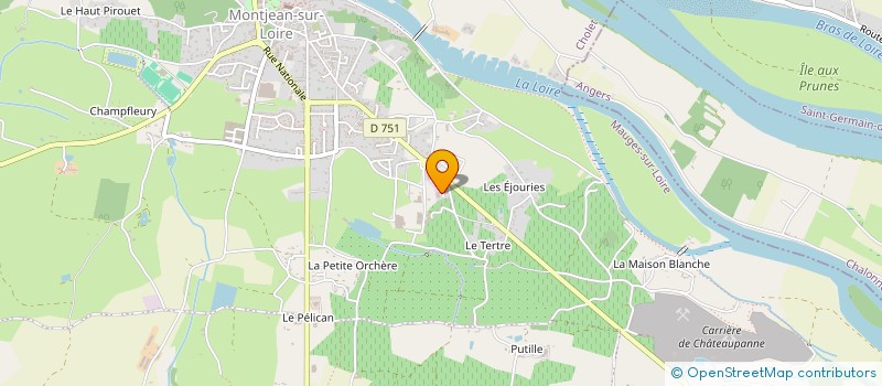 localisation de l'entreprise ATELIER POUESSEL METALLERIE à MAUGES-SUR-LOIRE