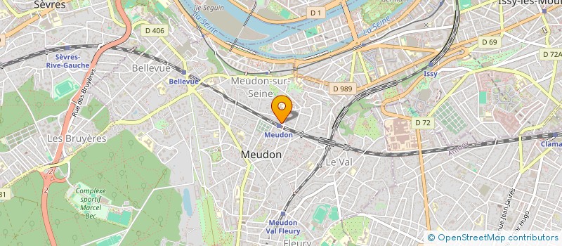 localisation de l'entreprise ATELIER POZZI  MEUDON