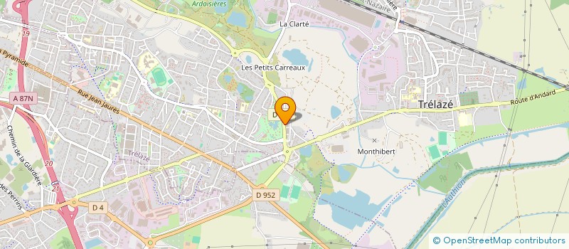 localisation de l'entreprise ATELIER PRECISION MECANIQUE ANGEVINE  TRELAZE