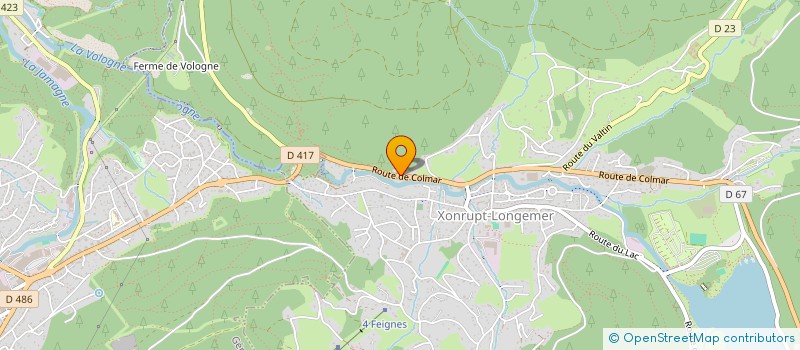 localisation de l'entreprise ATELIER PRESTIGE ET TRADITION  XONRUPT-LONGEMER