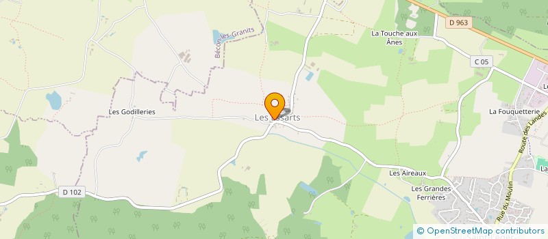 localisation de l'entreprise ATELIER PREZELIN PLAQUISTE APP à SAINT-LEGER-DE-LINIERES