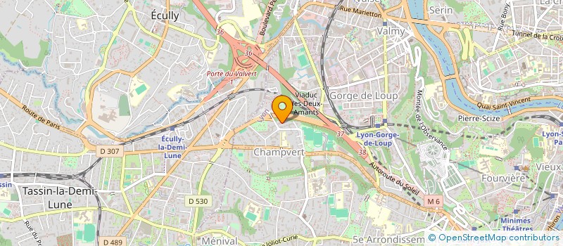 localisation de l'entreprise ATELIER PRISMA  LYON