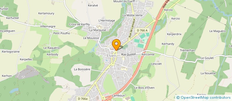 localisation de l'entreprise ATELIER PROJECTIONS  ELVEN