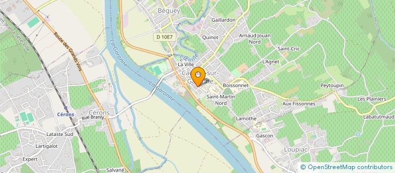 localisation de l'entreprise ATELIER PSYCHIATRIE 33  CADILLAC-SUR-GARONNE