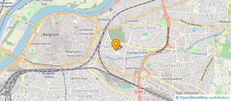 localisation de l'entreprise ATELIER PUBLIC RECHERCHE CREATION ARTIST  AVIGNON