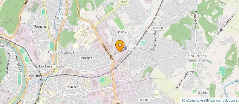 localisation de l'entreprise ATELIER PUR CONCEPT à SAINT-PRIVAT-DES-VIEUX