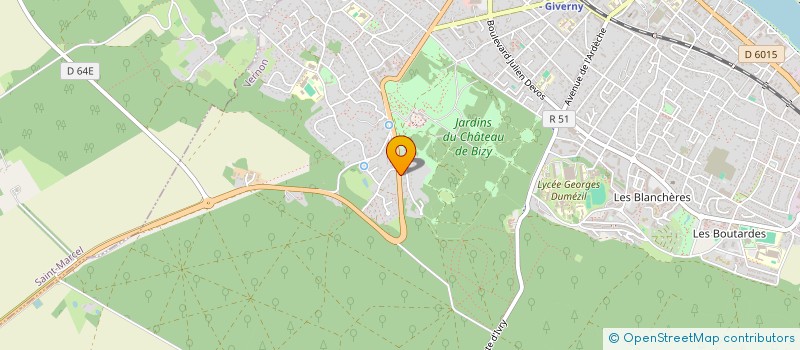 localisation de l'entreprise ATELIER RAEVSKI  VERNON