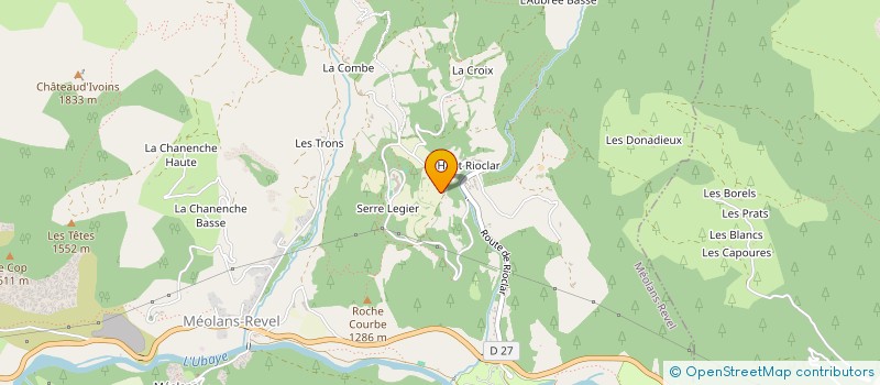 localisation de l'entreprise ATELIER RAINURE ET LANGUETTE  MEOLANS-REVEL