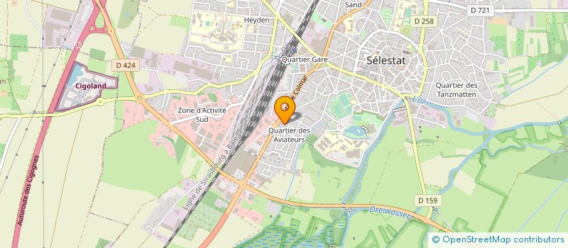 localisation de l'entreprise ATELIER RAMBAUD à SELESTAT