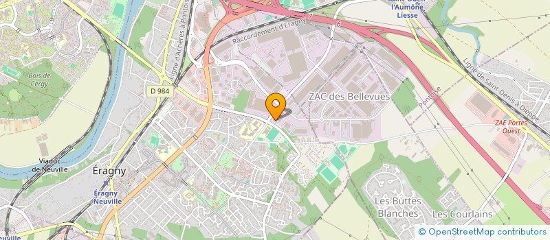 localisation de l'entreprise ATELIER REALISAT MECANIQUE OUTIL PRECIS à ERAGNY