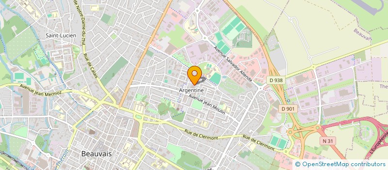 localisation de l'entreprise ATELIER RECHERCH CHOREGRAPHIQU  BEAUVAIS