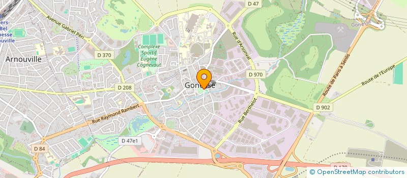 localisation de l'entreprise ATELIER RECHERCHE ART PLAST COMMUNICAT à GONESSE