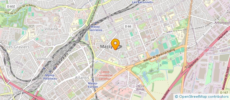 localisation de l'entreprise ATELIER RECHERCHE THEATRALE FORMAT ACTEU à MASSY