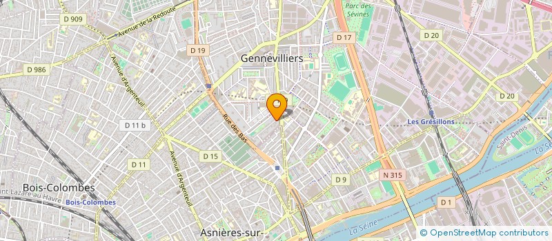 localisation de l'entreprise ATELIER RECONSTR MOTEURS THERMIQ EXPORT à GENNEVILLIERS