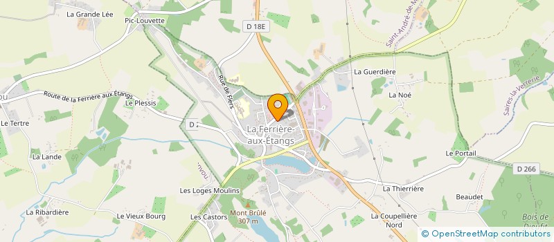 localisation de l'entreprise ATELIER RECTIF PROFIL DE PRECISION à LA FERRIERE-AUX-ETANGS