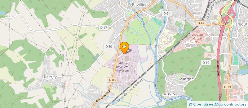 localisation de l'entreprise ATELIER RECTIFICAT BELFORTAINS à BAVILLIERS